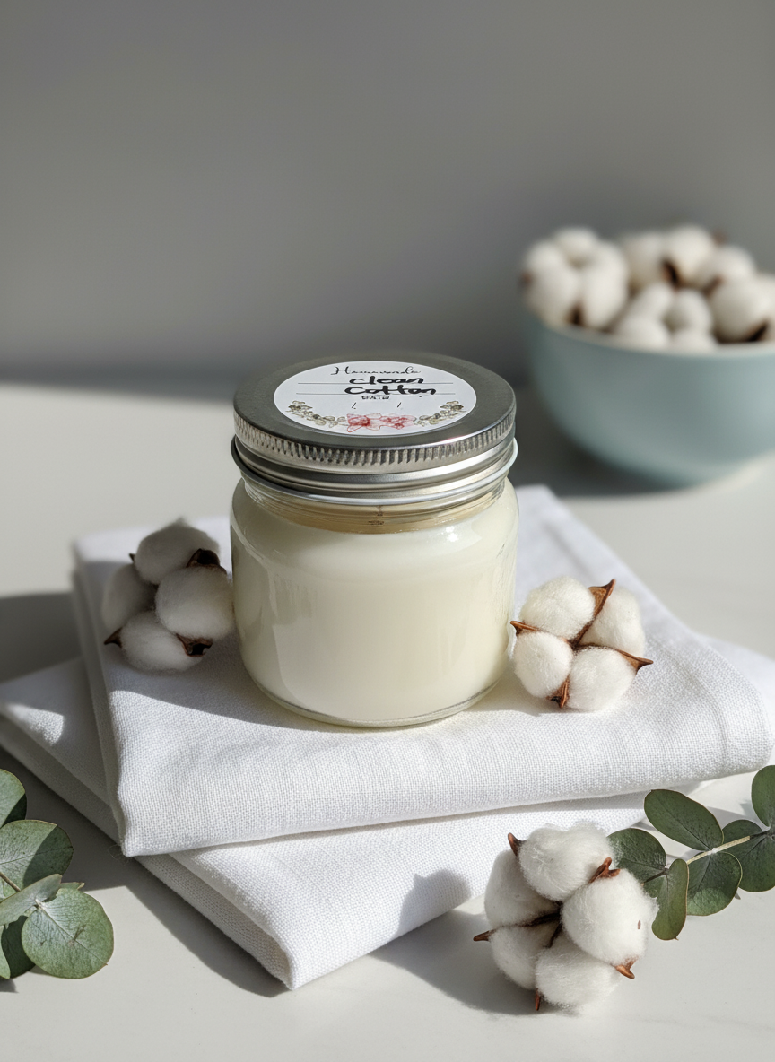 Clean Cotton Candle Product Photo