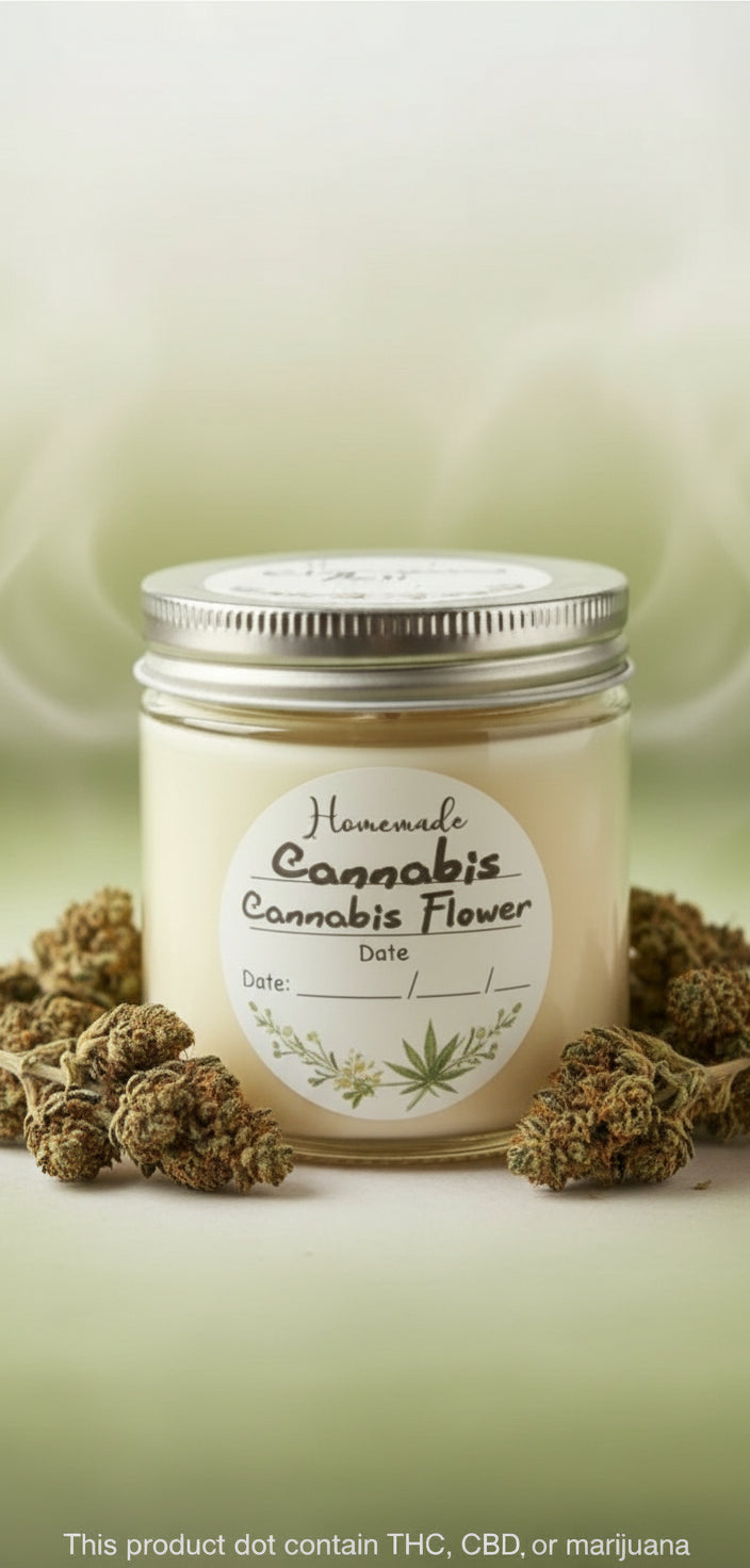 Cannabis Flower 8 oz Candle